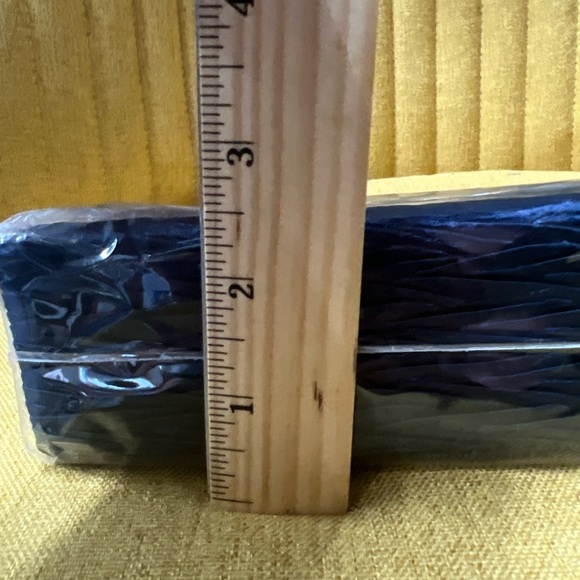 NWT in Plastic NaRaYa Sm Navy Blue Ruffled Satin Rope Strap Classic Y2K Elegant - Picture 9 of 16